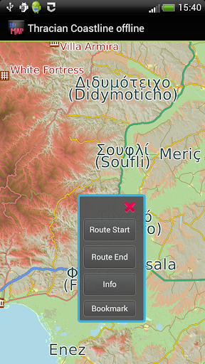 Thrace offline map
