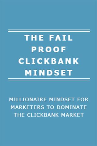 FAIL PROOF CLICKBANK MINDSET