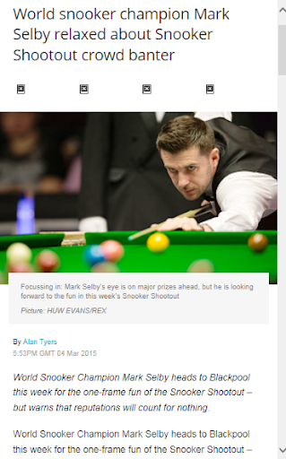 Snooker News