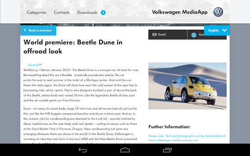 【免費新聞App】Volkswagen MediaApp-APP點子