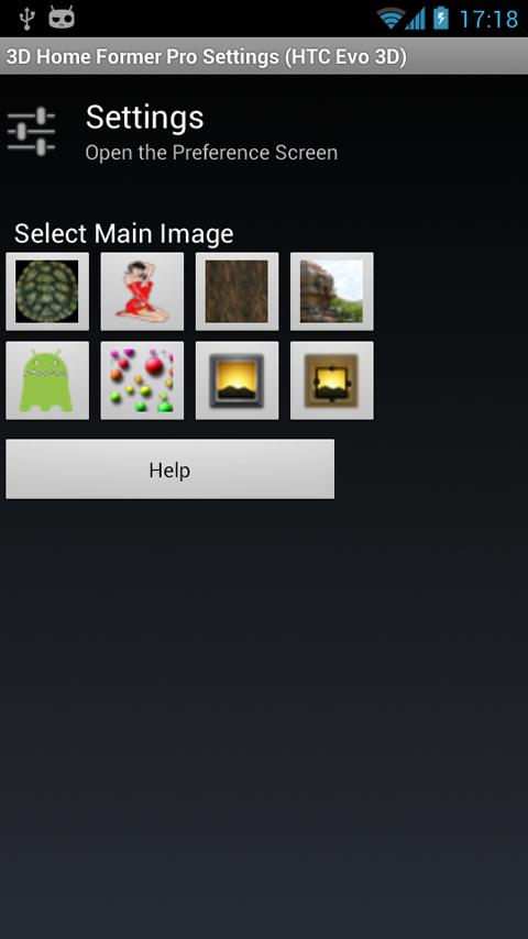 Android application 3D Home Former Pro(HTC Evo 3D) screenshort