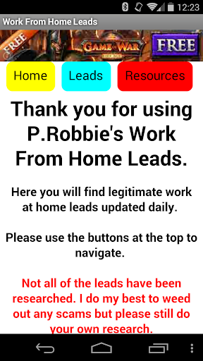 Work From Home Leads