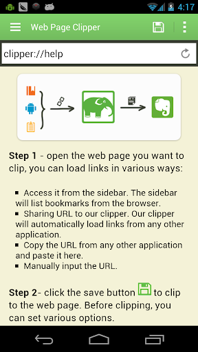 Web Clipper Trial for Evernote