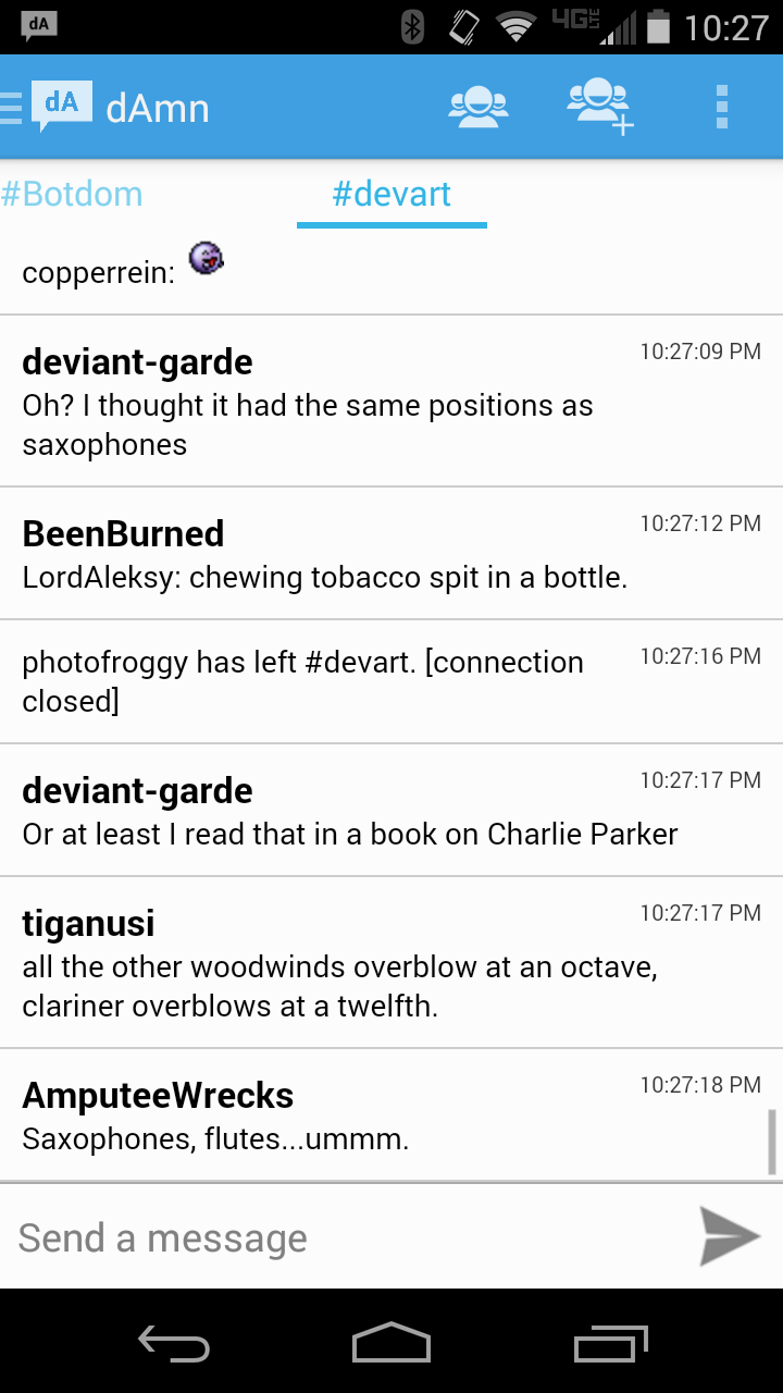 dAmnMessenger Pro Screen 3