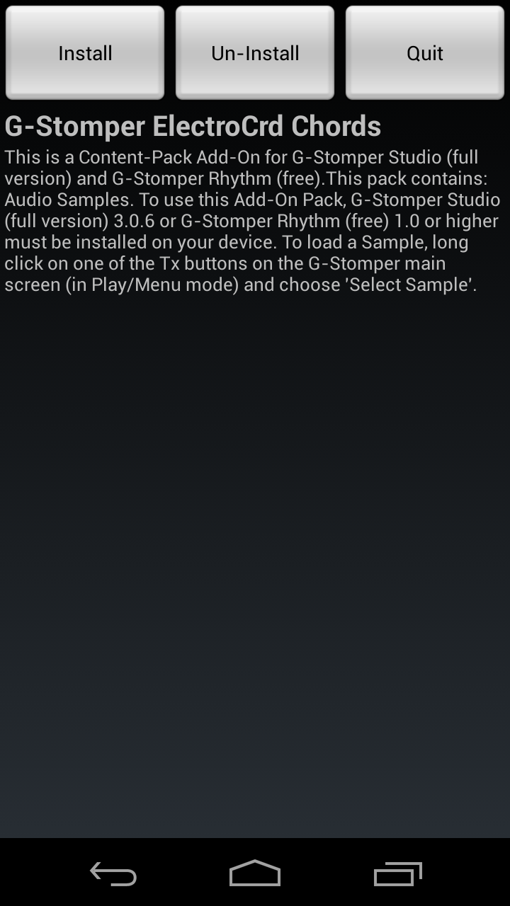 G-Stomper ElectroCrd Chords Screen 3