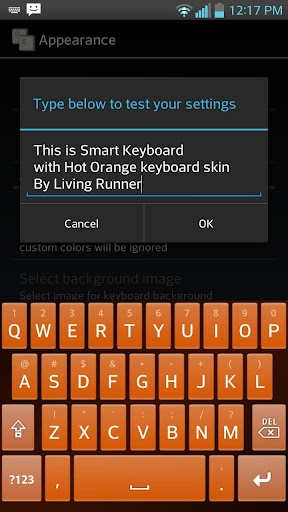 【免費個人化App】Hot Orange Keyboard Skin-APP點子