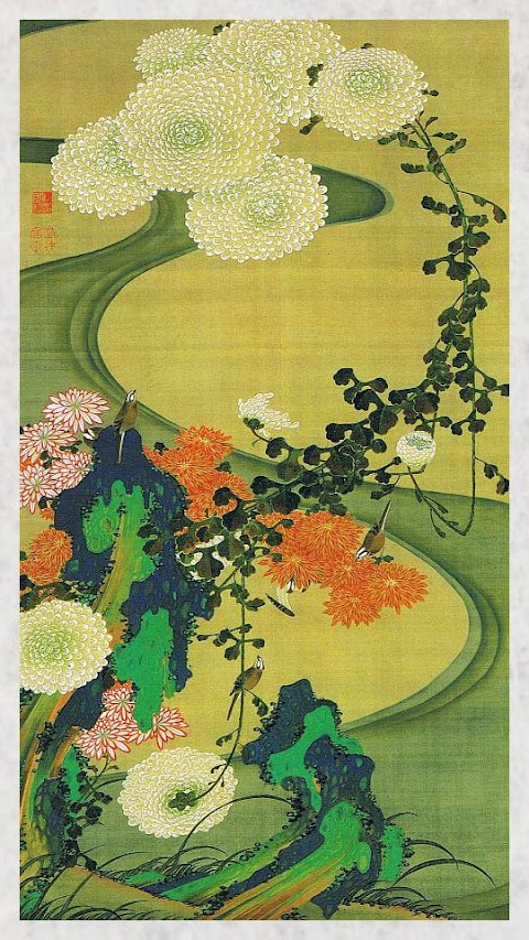 無料印刷可能iphone 壁紙 伊藤若冲 最高の花の画像