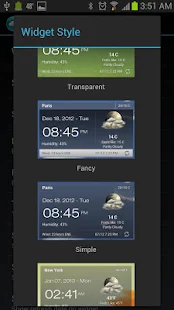Android Weather & Clock Widget - screenshot thumbnail