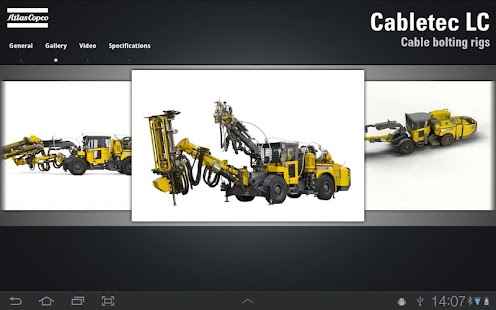 Atlas Copco Underground tablet Screenshots 2
