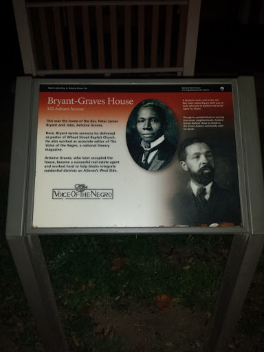 MLK Histrical Distric Rev. Bryan Graves Home