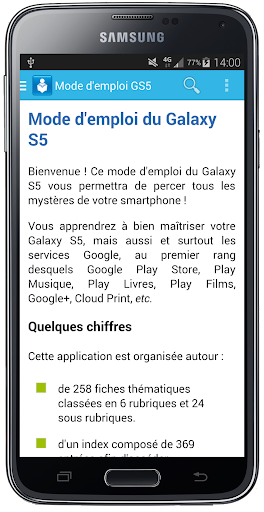 Galaxy S5 - Mode d'emploi
