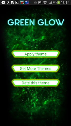 GO Keyboard Green Glow Theme
