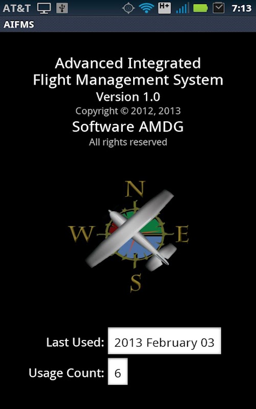 Android application Adv Int Flight Management Sys screenshort
