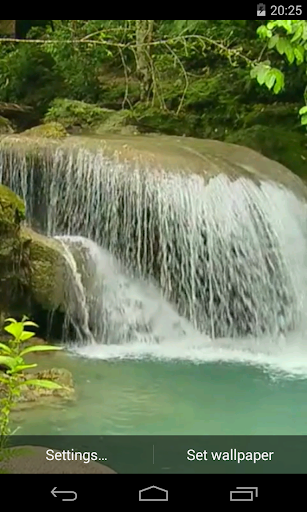 Tropical waterfall Video LWP