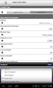 AWC Span Calc