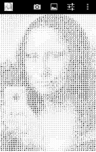 Selfie Ascii