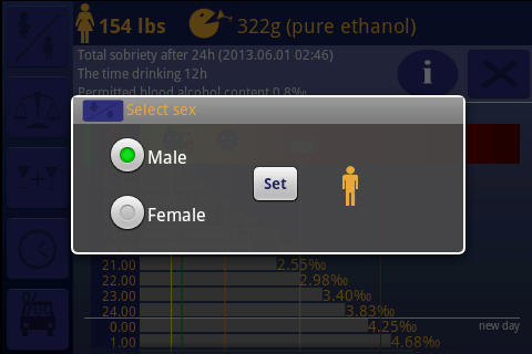 Alcohol. Breathalyzer test Screen 2