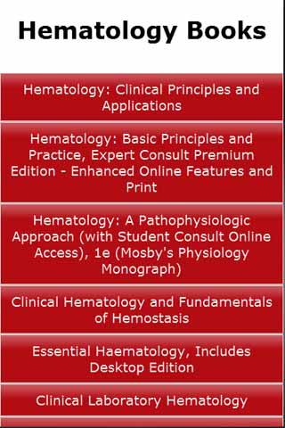 Hematology Books
