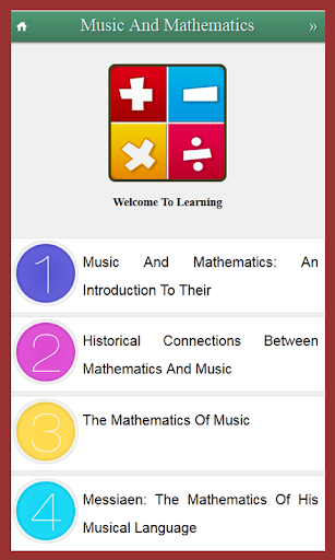 Learn Music And Mathematics