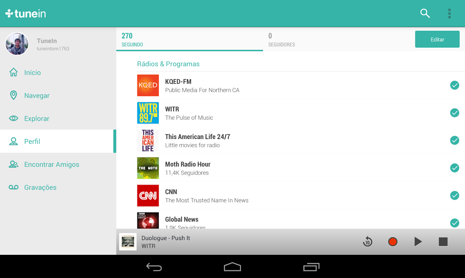 TuneIn Radio Pro - screenshot