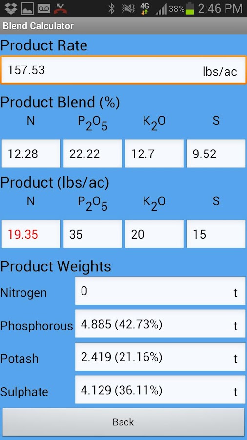 Blend Calculator Android Apps on Google Play