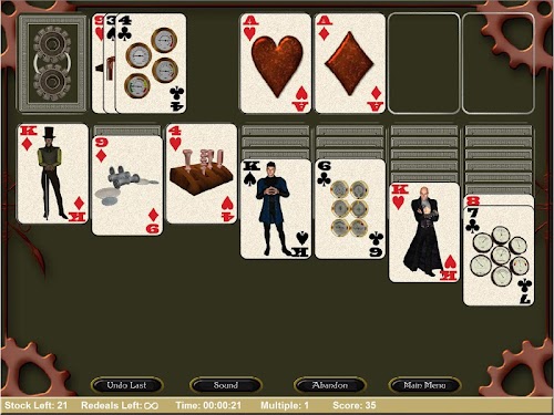 Android application Steampunk Solitaire Classic screenshort
