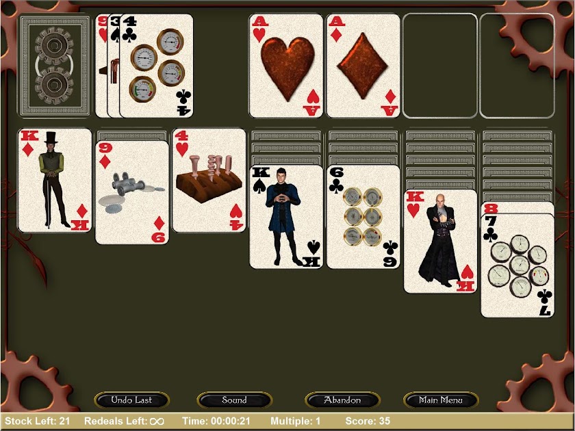 Steampunk Solitaire Classic Screen 1