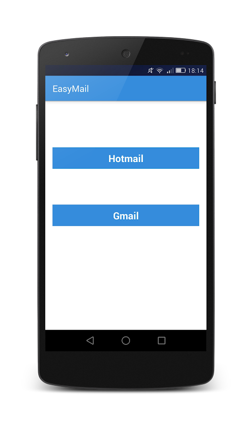 Android application EasyMail Pro screenshort