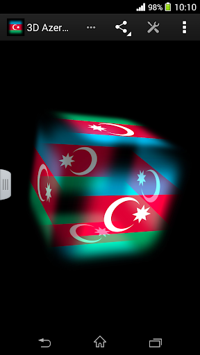 3D Azerbaijan Cube Flag LWP