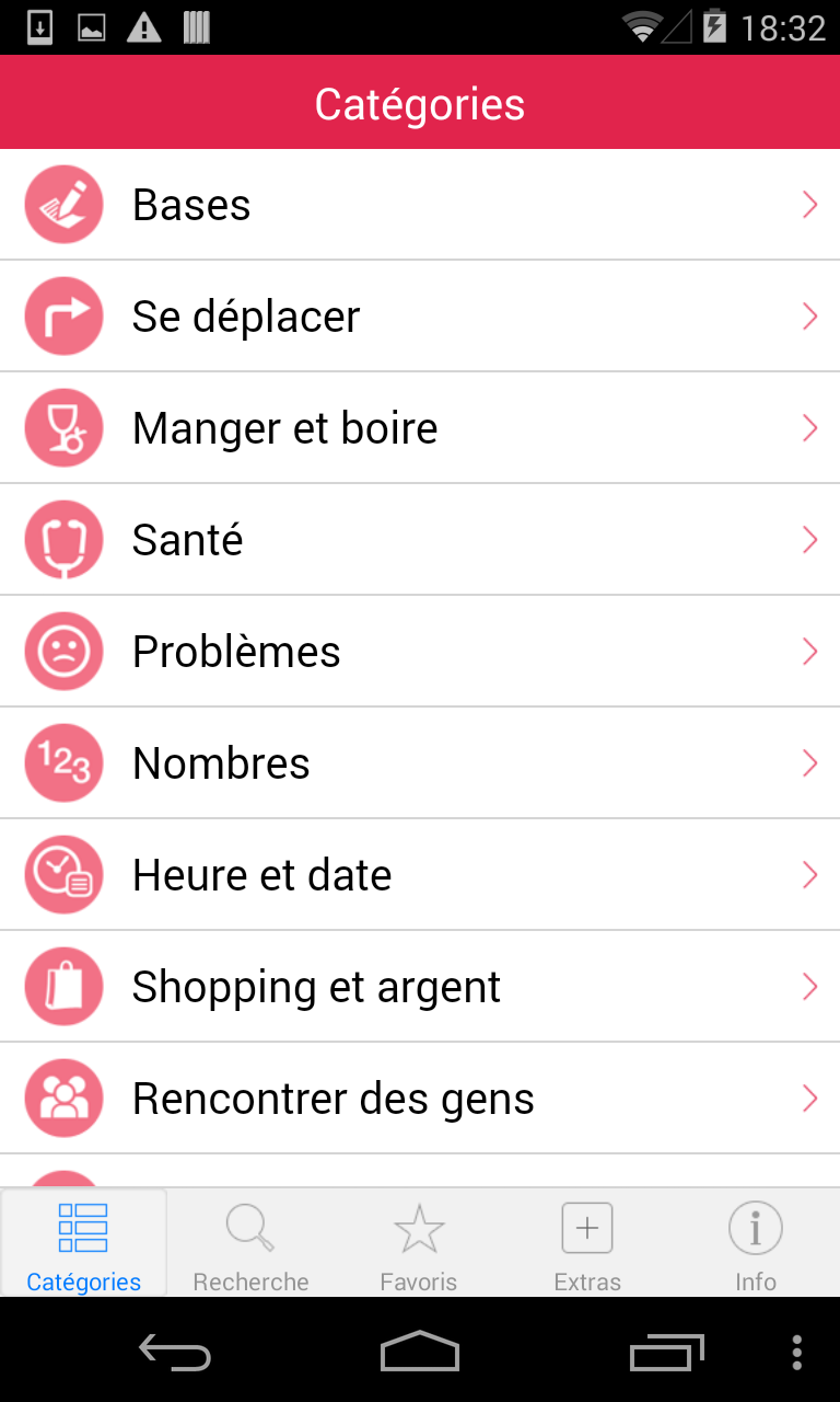 Android application Indonesian Audio Dictionary screenshort