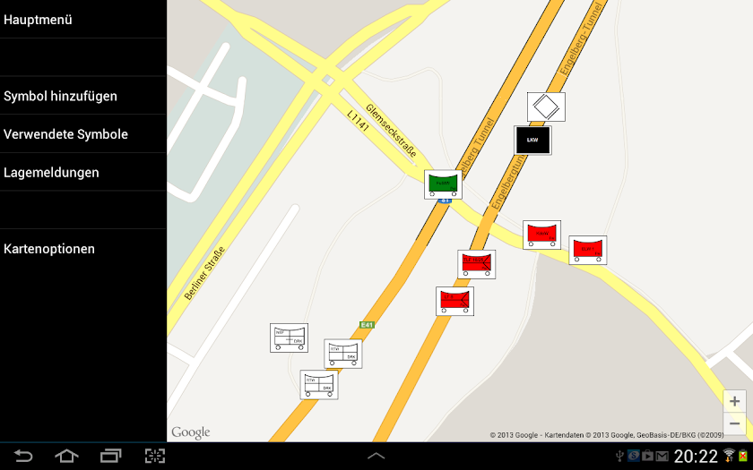 Mobile-Lagekarte Screen 3