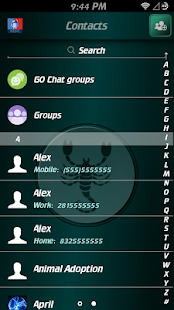 Scorpio Theme for GO SMS Screenshots 8