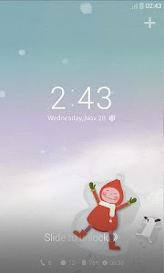 Snowy Day Dodol Locker Theme screenshot 1
