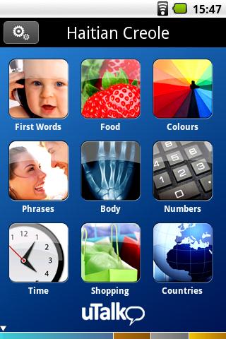 Android application uTalk Haitian Creole screenshort
