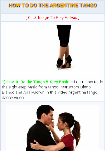 【免費健康App】How to Do the Argentine Tango-APP點子