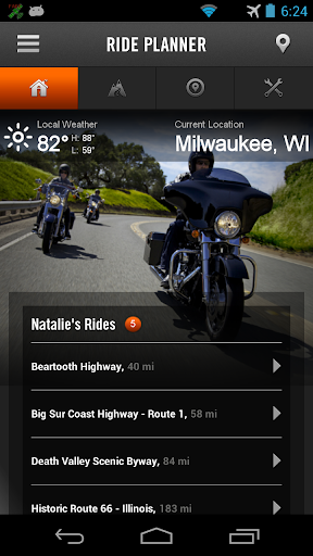 Harley-Davidson Ride Planner