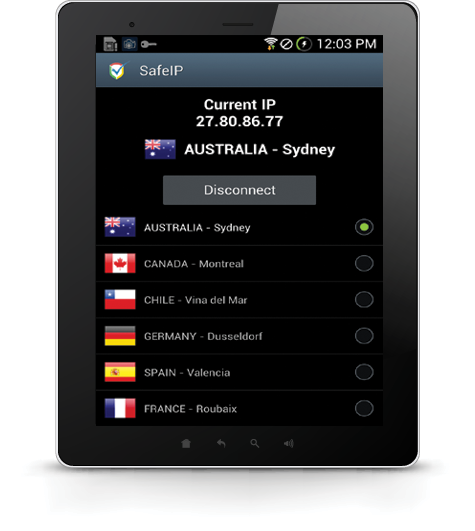    SafeIP Free VPN- screenshot  