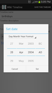 Wiki Timeline Screenshots 2