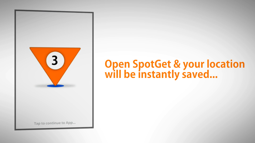 SpotGet: Location Save &amp; Share Screen 2