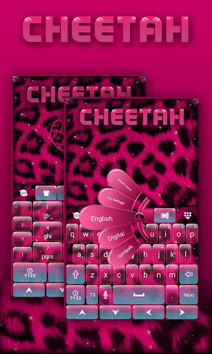 Pink Cheetah GO Keyboard Theme