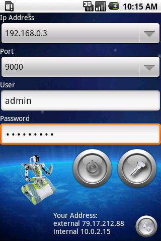 Android application AndroKee screenshort