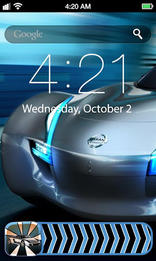 Sports Car Lock Screen