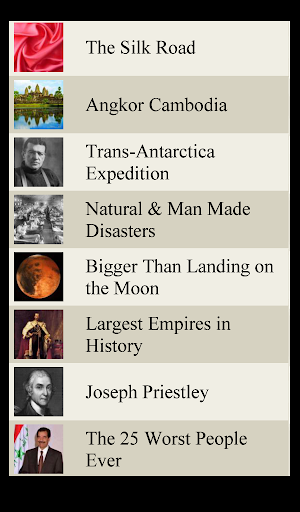 【免費書籍App】World History Lists #2-APP點子