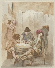 Gezelschap voor een muur