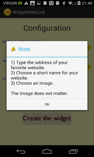 WebSite Widget