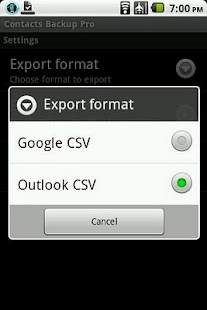 Contacts Backup Pro - screenshot thumbnail