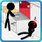 Stickman Click Death Kitchen mobile app icon