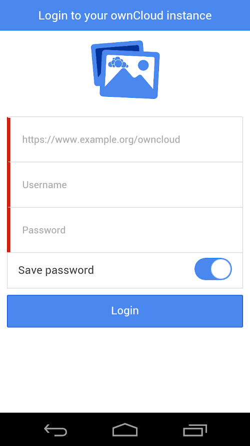Android application ownCloud Gallery screenshort