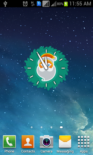 Christmas Widget Clock