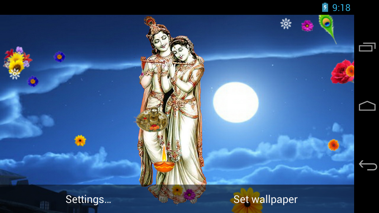 Radha Krishna Live Wallpaper screenshot